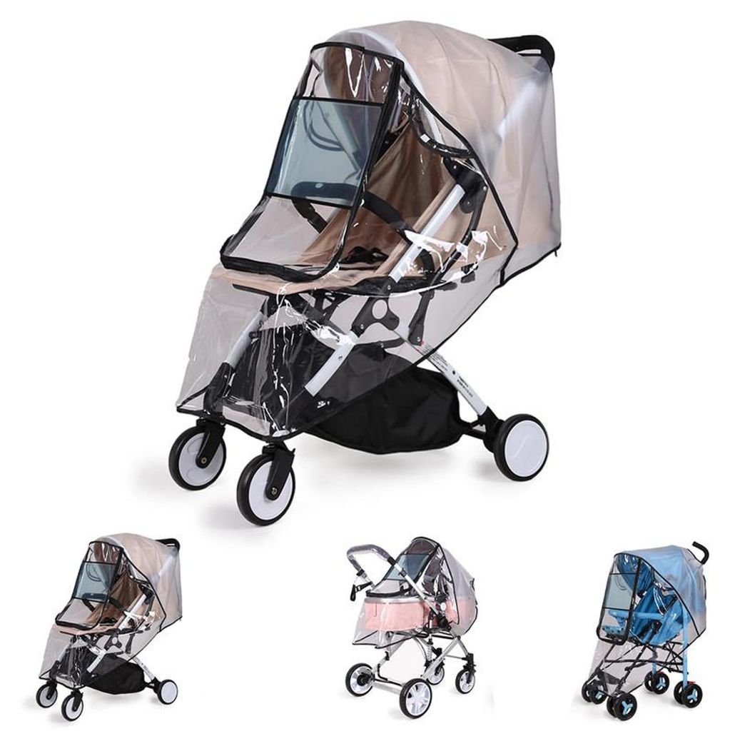 Kinderwagen Regenschutz Universal – Buggy Regenverdeck Produktbild 