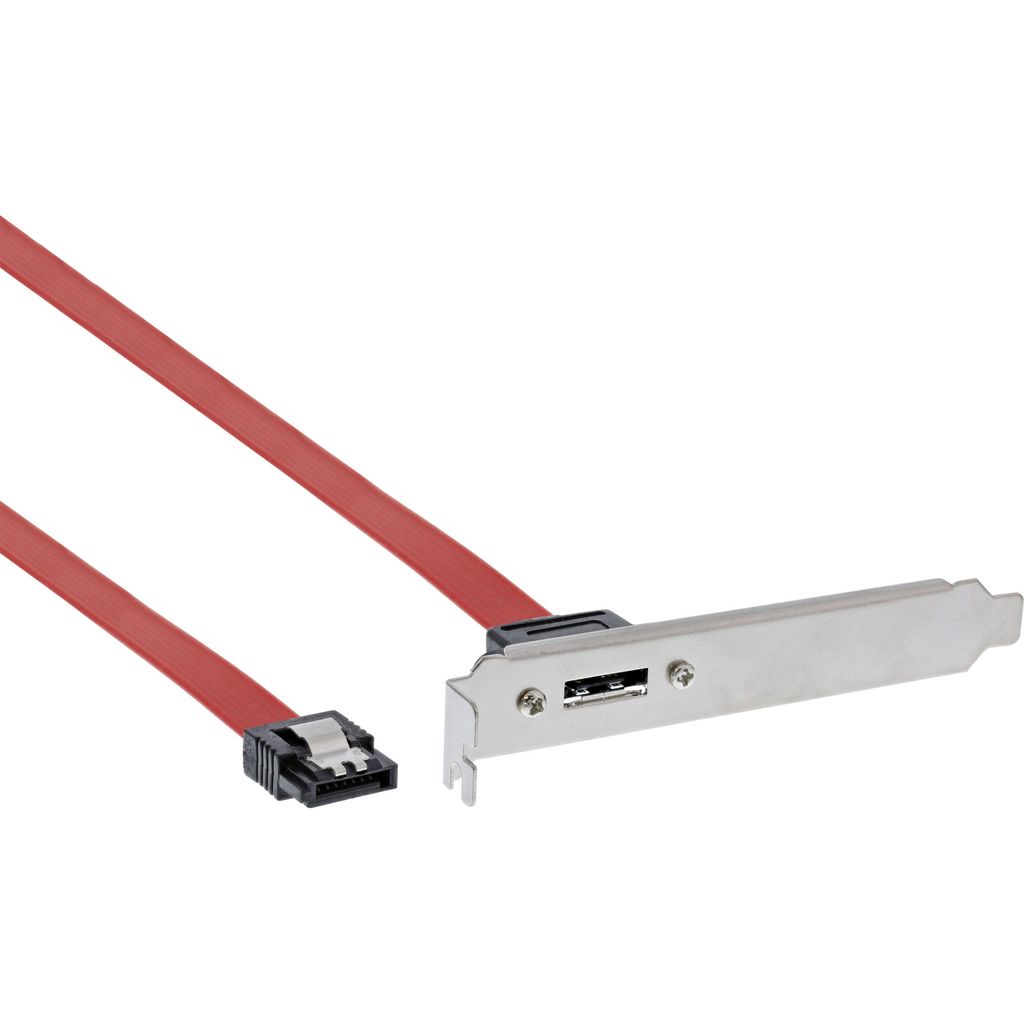 InLine® eSATA Slotblech, eSATA Buchse extern auf intern Produktbild 