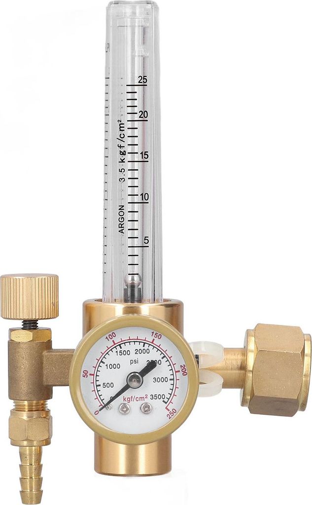 Schweißreglerventil aus Messing, Durchflussmesser für CO2-Gas, MIG-Schweißmaschinenzubehör OBC‐191