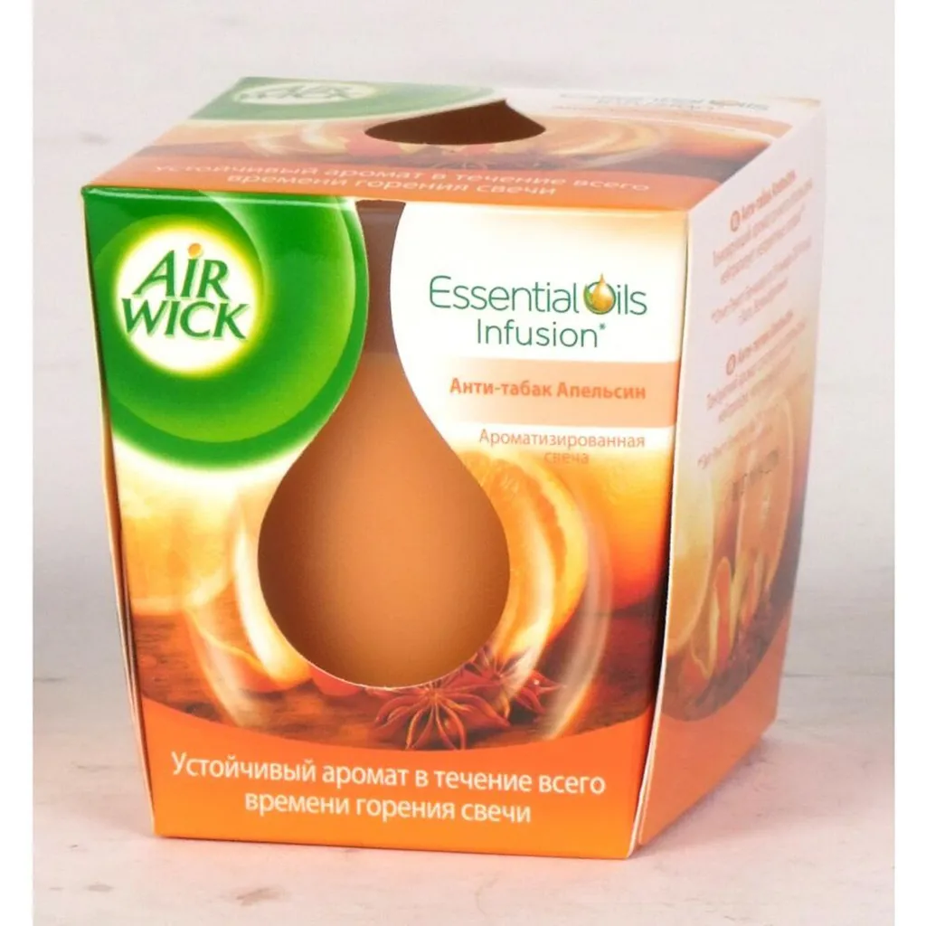 Bougies Airwick Orange Festive Spice en Verre - Parfum Longue Durée