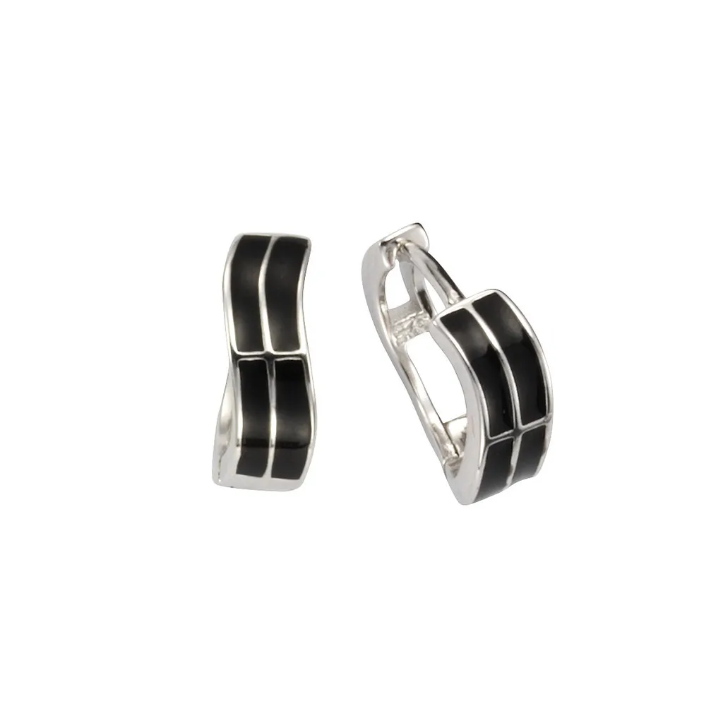 Petites Créoles Klapp Argent 925 pour un look chic au bureau ou en soirée