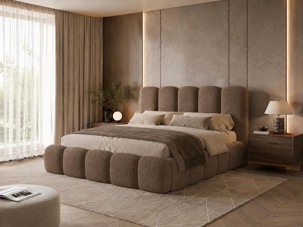 Emlar Polsterbett Teddy 140x200 cm - Designerbett mit Produktbild 