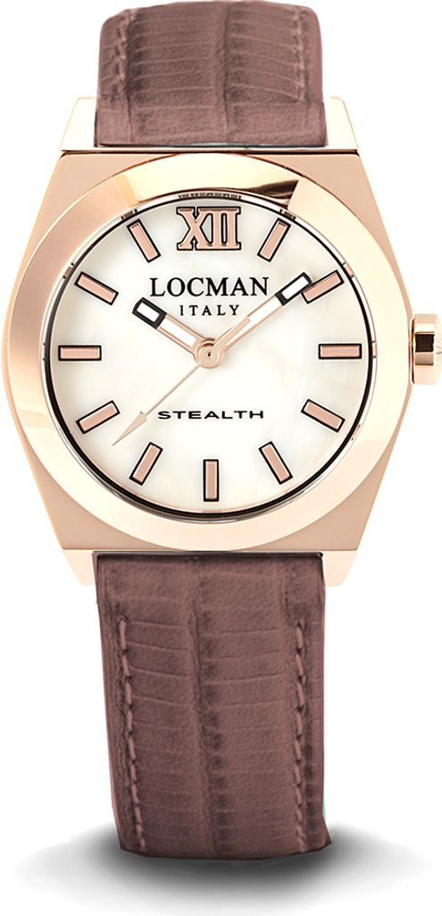 0204RGMEF5N0PSN Italy Damenuhr Stealth braun Ref. 0204A Locman