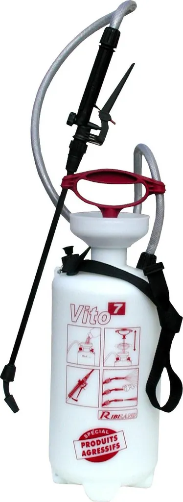 Pulvérisateur de produits agressifs 7 L avec joints Viton haute performance