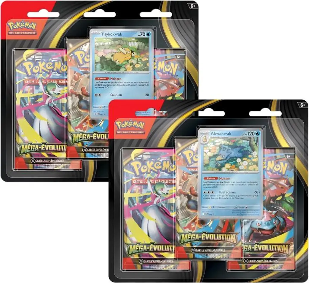 Assortiment Mega Evolution TCG en Français - Lot de 3 Boosters Scellés