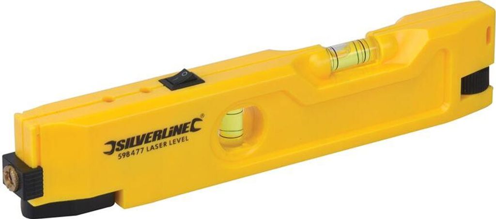 Silverline Mini-Laserwasserwaage 210 mm