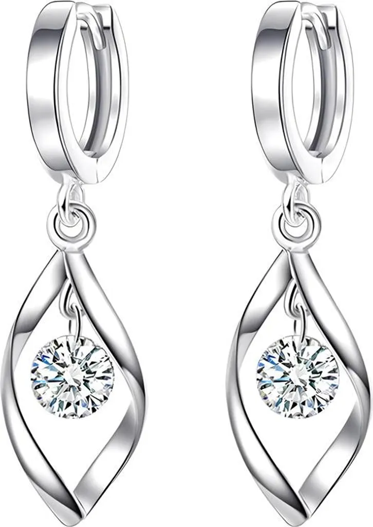 Cerchi Minimal in Argento e Zirconi - Eleganza Essenziale