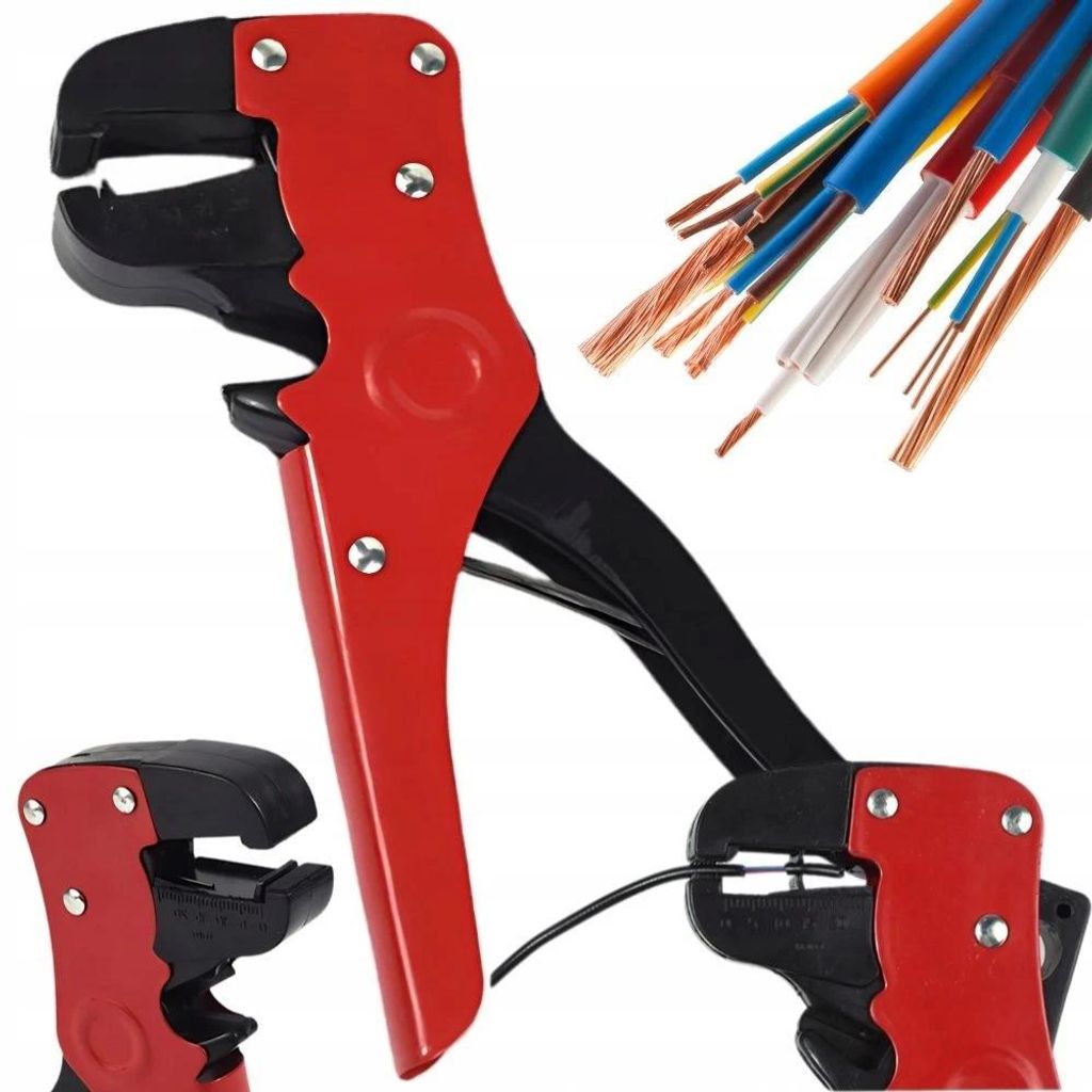 Automatische Abisolierzange 17 cm 1 Stück Rot-Schwarz Produktbild 