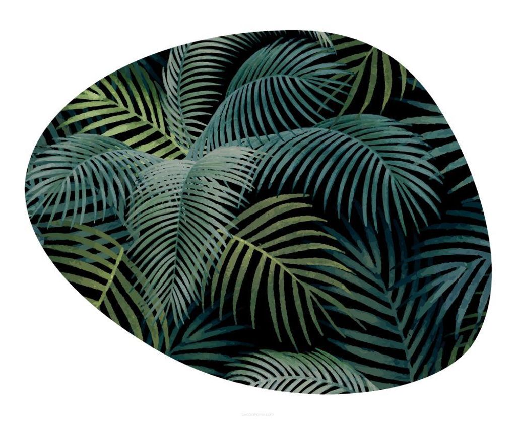 Bertoni Filz Untersetzer Mallorca 36×32 cm – hitzebeständige Küchenunterlage bis 120 °C, 4 mm, dekorative ovale Tischmatte für heiße Töpfe...