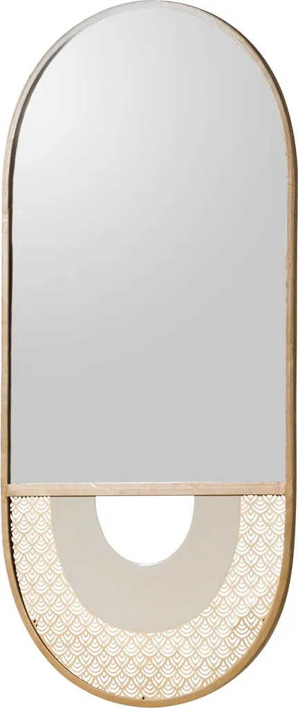 Miroir mural doré 48x99 cm pour éclairer une pièce sombre facilement