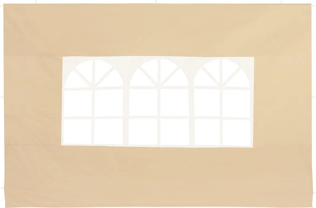 Panneaux latéraux pour gazebo beige 3x2m avec fermeture à glissière