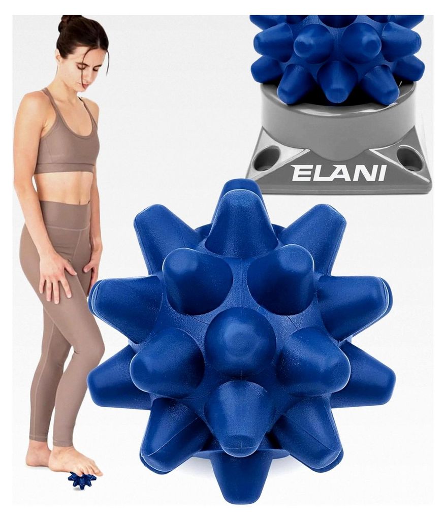 Triggerpunkt Drücker - Massagegerät in Igel-Form mit Halterung zur Selbstmassage von Verspannungen im Rücken- und Nackenbereich - für Akupressu...