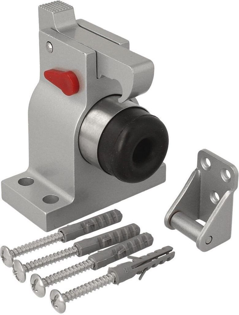 Türfeststeller Türstopper Türpuffer mit Feststellhaken aus Produktbild 