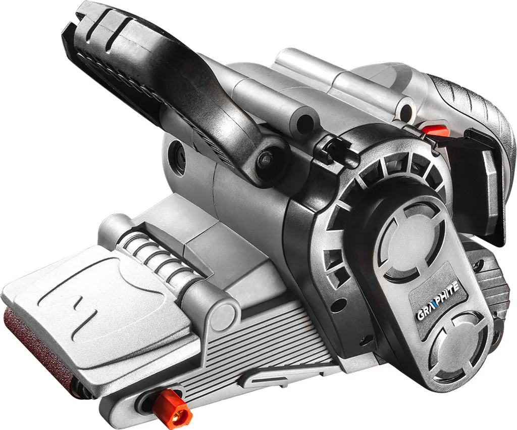 Ponceuse à bande 800W variateur de vitesse et bande abrasive 75 x 457 mm