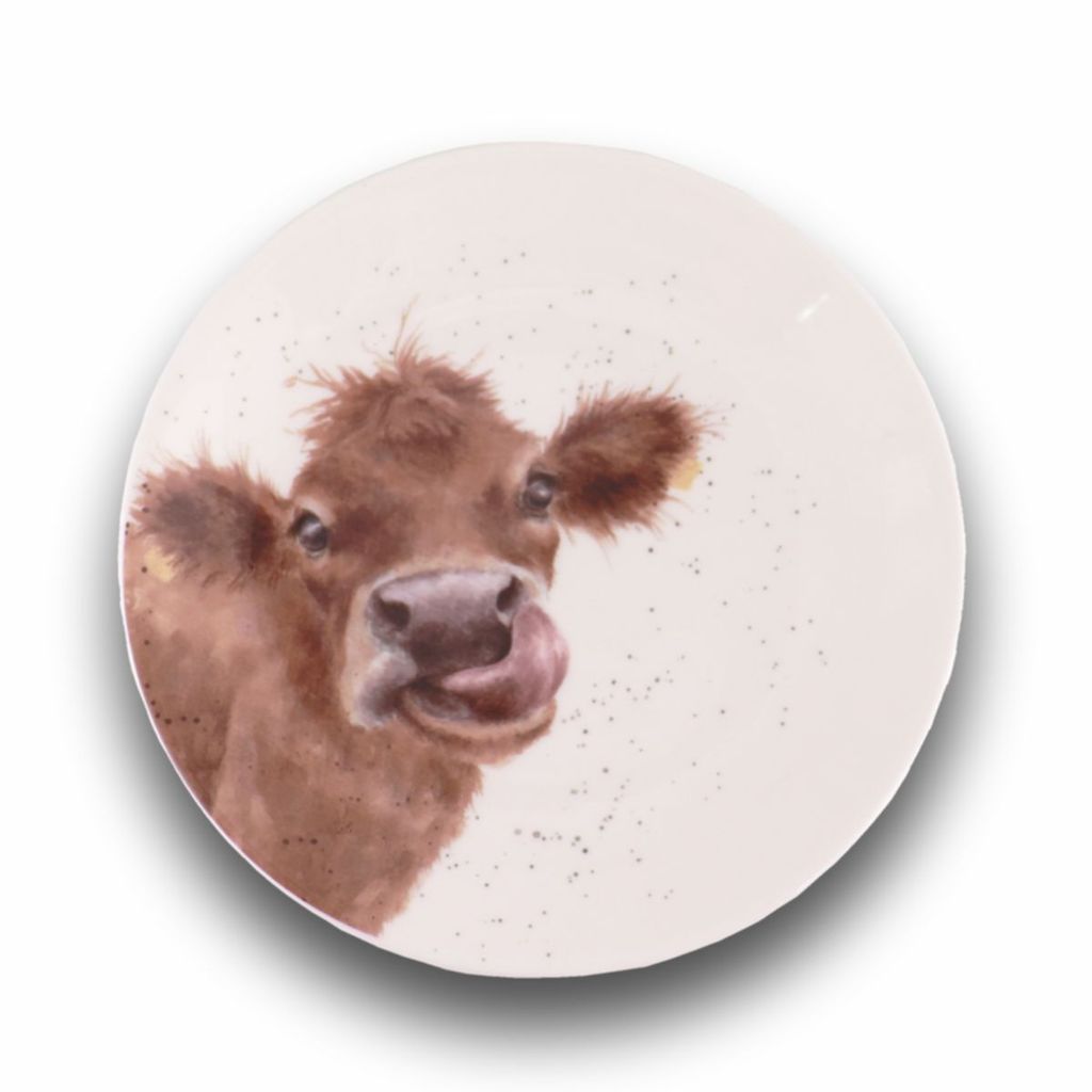 Wrendale Designs Porzellan Dessert-Teller Mooo Kuh