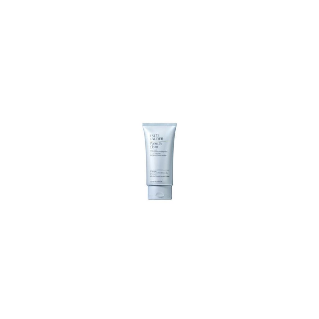 A product shot of a tube of Estee Lauder cleanser on a white background.