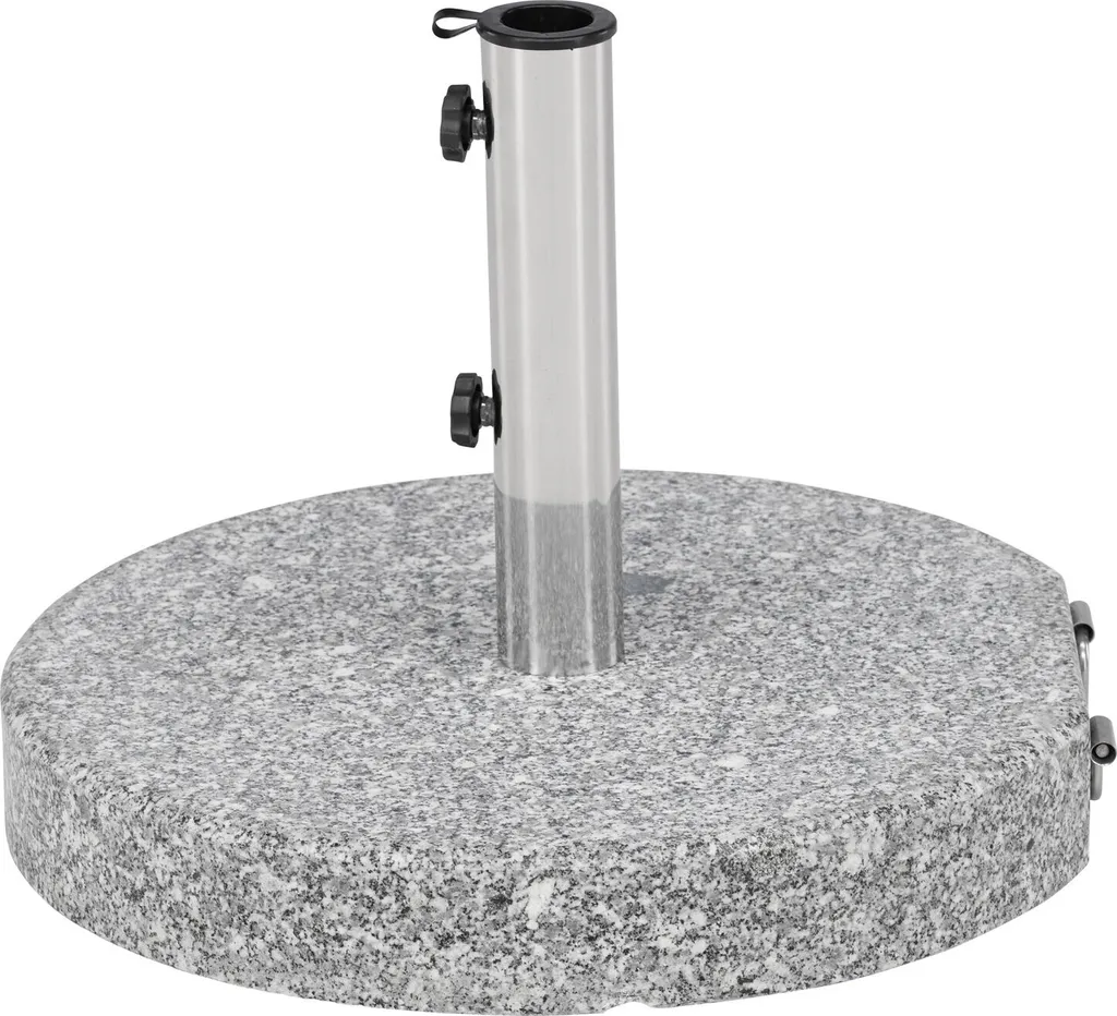 Support de parasol lourd Stathera gris anthracite résistant aux UV - 5