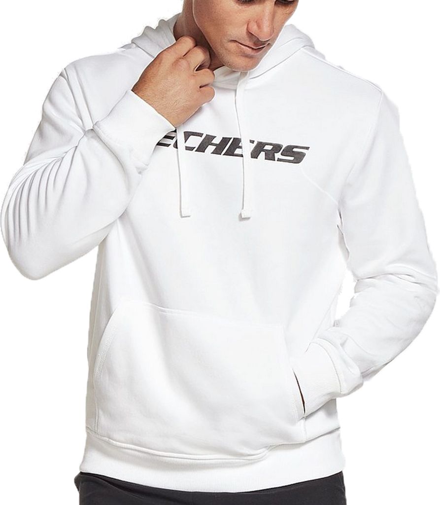 Skechers SKECH-SWEATS MOTION PULLOVER HOODIE Herren Sweatshirt MHD81 weiß, Bekleidungsgröße:XXL