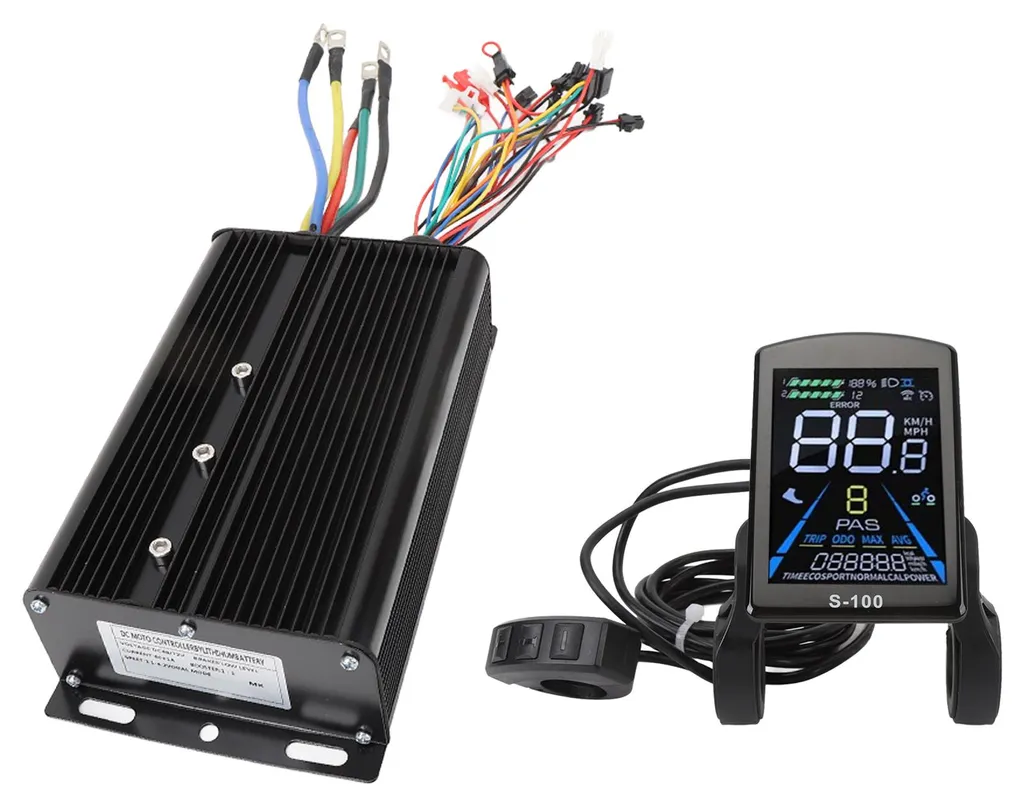Kit contrôleur brushless pour vélo électrique et scooter avec console LCD