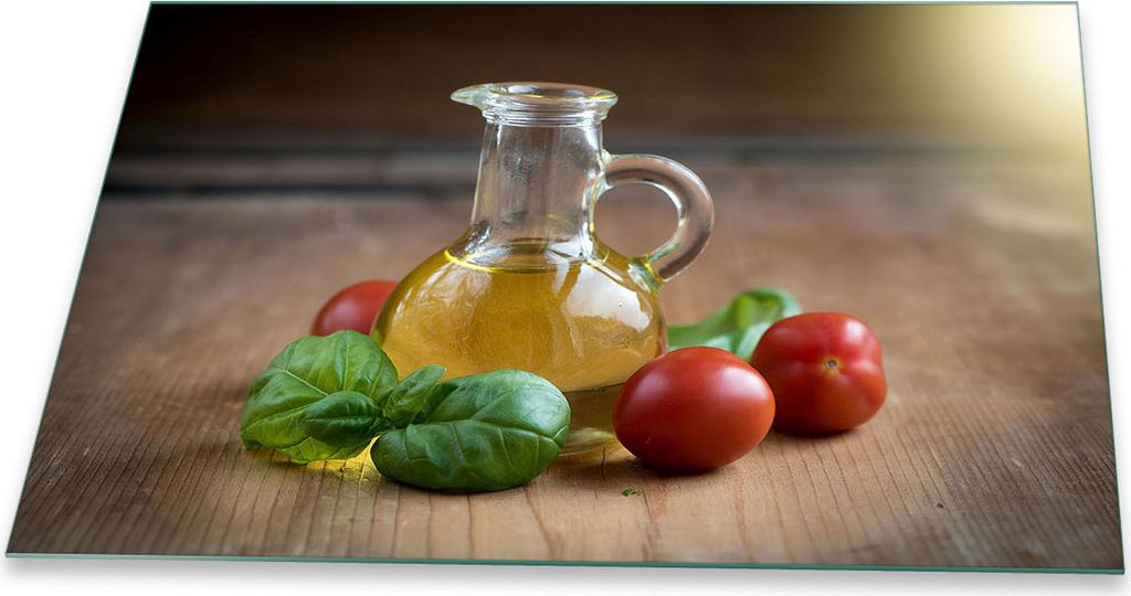 Herdabdeckplatte Glaskeramik 1 Teilig 80x52 Tomate Rot Abdeckung Glas Spritzschutz