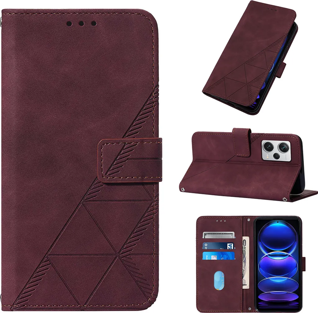 Custodia Flip Portafoglio per Redmi Note 12 Pro+ Supporto Video