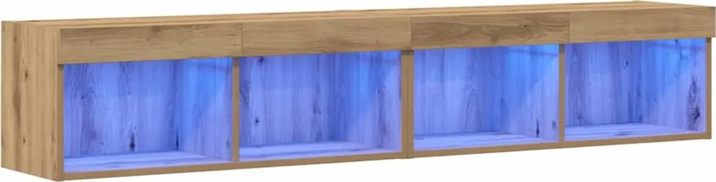 vidaXL Set 2 Mobili Porta TV Rovere 80x30x30 cm - Prezzo e Qualità
