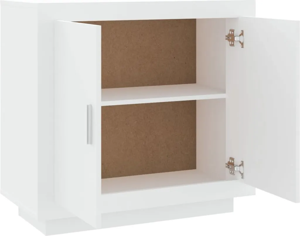 Credenza Bianca Legno Octo1124243 - Vetrina Moderna 80x40x75 cm - 6