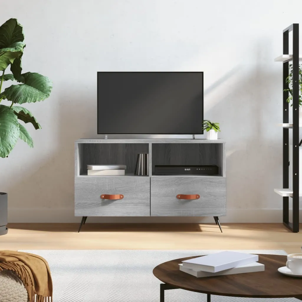 vidaXL Mobile TV grigio Sonoma 80x36x50 cm in legno - Mobile TV - Mobili TV - Mobili TV - Porta TV