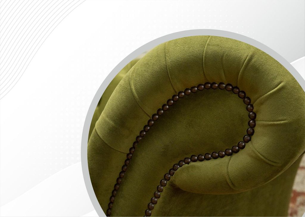 Ohrensessel Luxus Sessel Hotel Polster Stühle Moderne Einsitzer Designer Grün