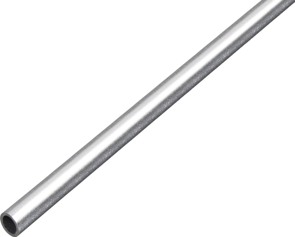 Alberts Rundrohr | Aluminium, kugelgestrahlt silber | 1000 x 10 x 1 mm