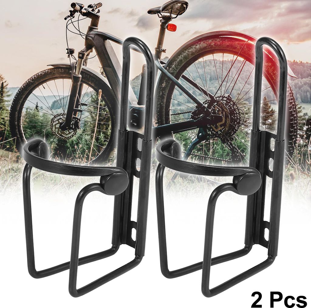 2 Stück Universal Fahrradlenker Getr?nkehalter Aluminiumlegierung Schwarz