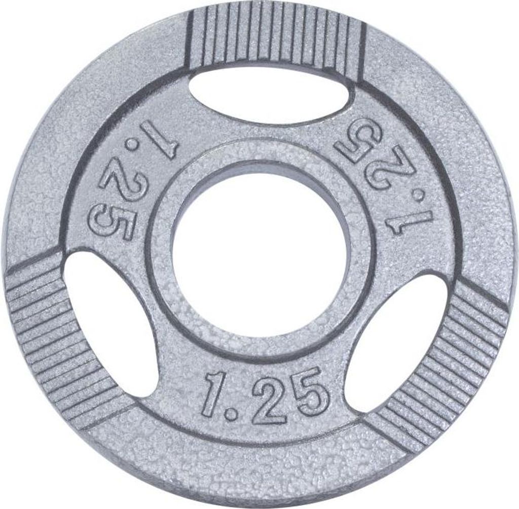 Gorilla Sports Záťažový kotúč, liatinový, 1,25 kg Obrázok produktu 