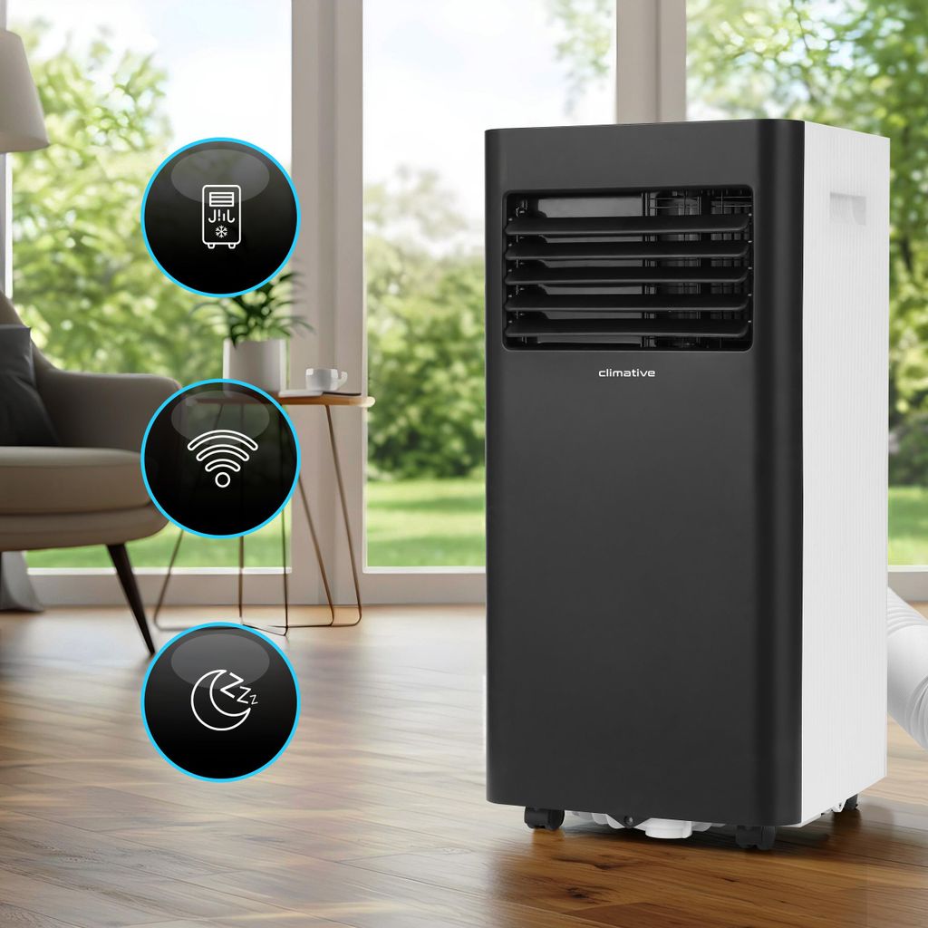 Mobiles Klimagerät Climative DUO 3kW 3-in-1, 30 m², WiFi, Produktbild 