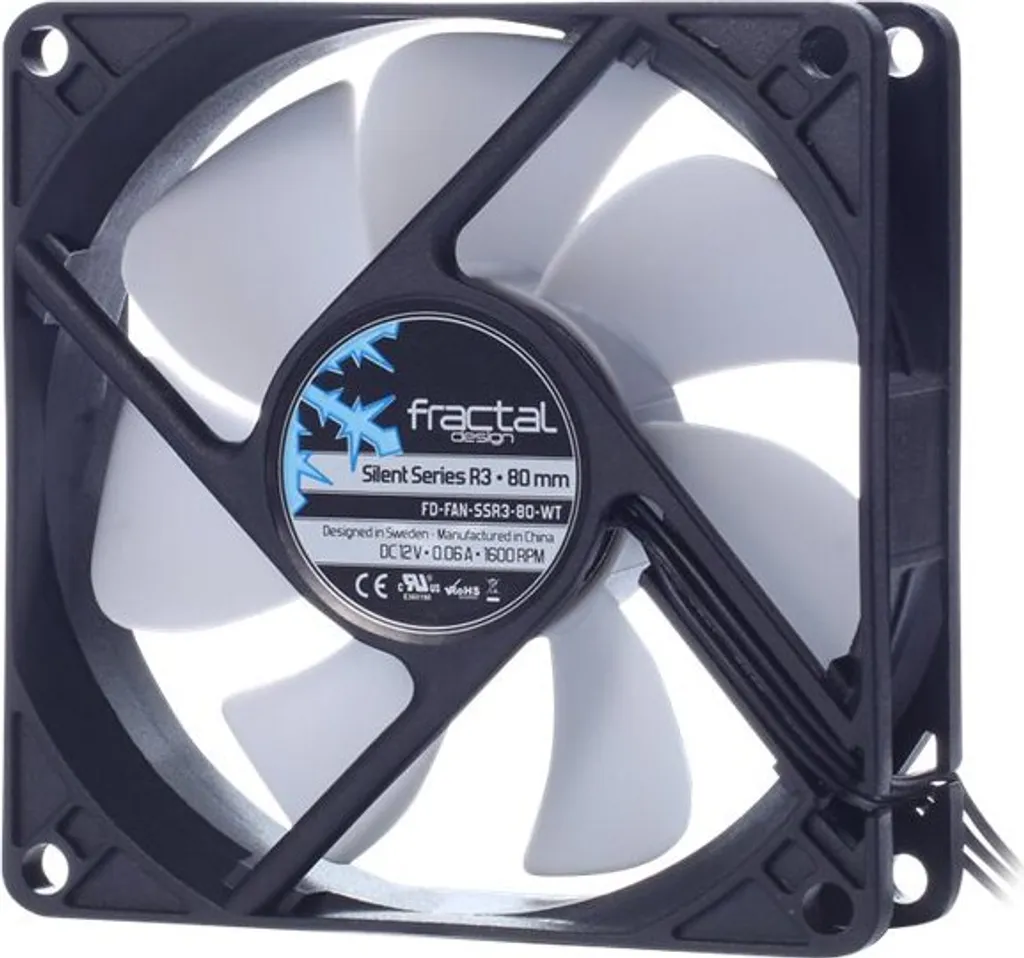 FRACTAL DESIGN Lüfter Silent Series 80mm R3 nuovo