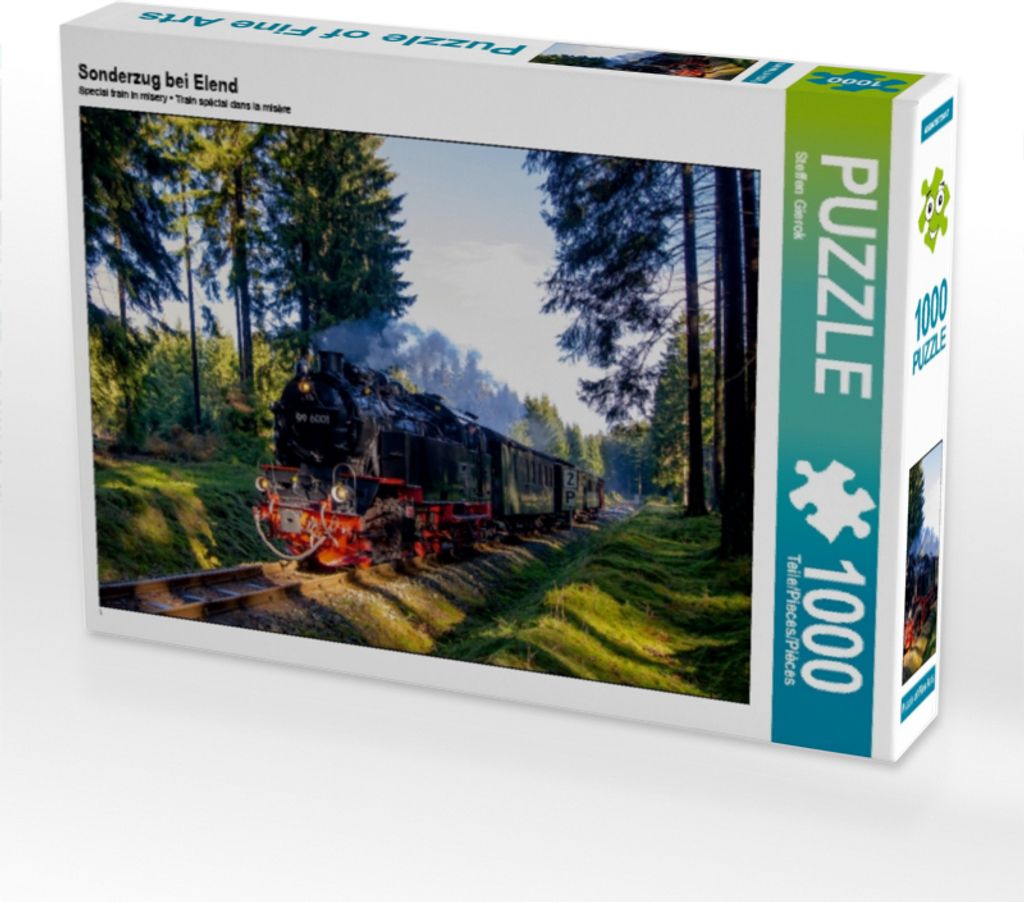 CALVENDO Puzzle Sonderzug bei Elend 1000 Teile Puzzle quer | 1000 Teile Lege-Größe 64x48cm Foto-Puzzle für glückliche Stunden