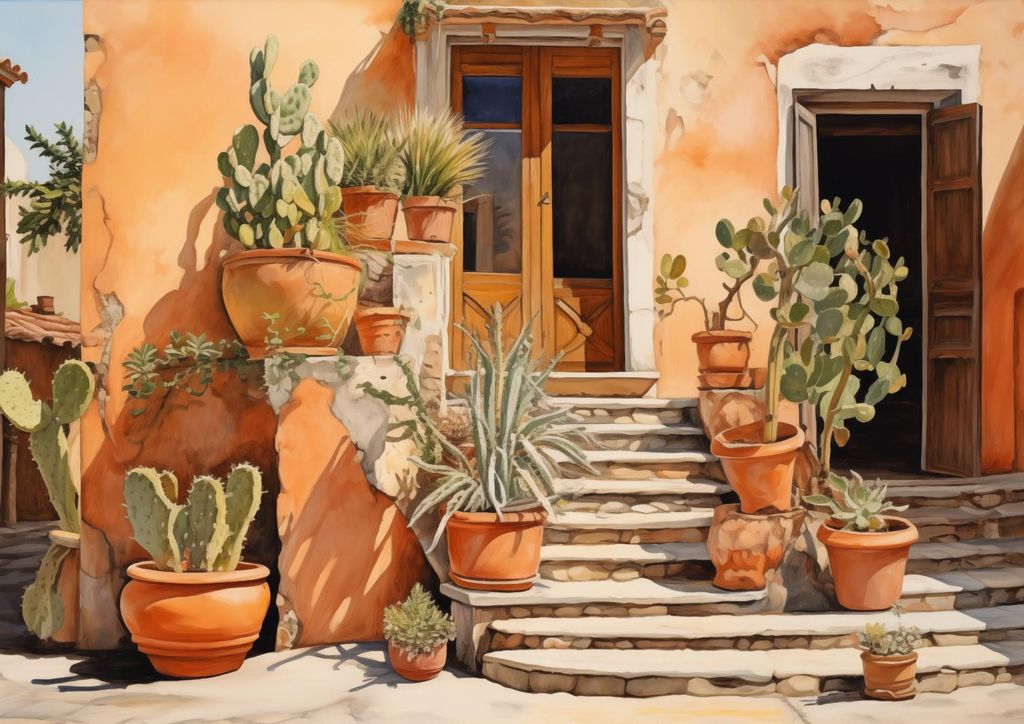 Plakat 84,1x59,4cm Sonnenecke der Kakteen