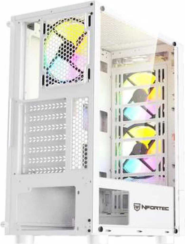 PC Case Nfortec Caelum RGB Black - Mid Tower ATX con Vetro Temperato