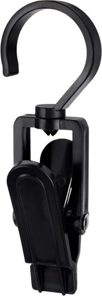 Lot de 20 Clips pour Serviette Noir - Attaches Métalliques Ménage