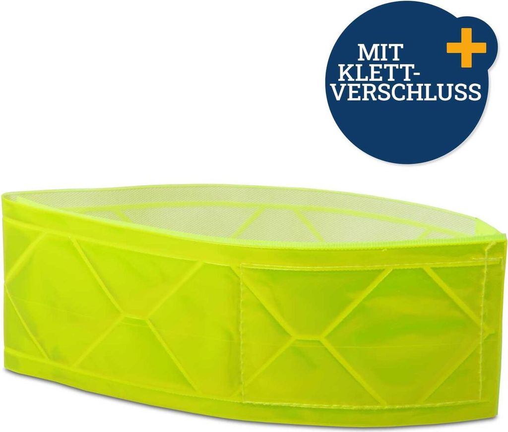Bande réfléchissante jaune fluo avec velcro Image du produit 
