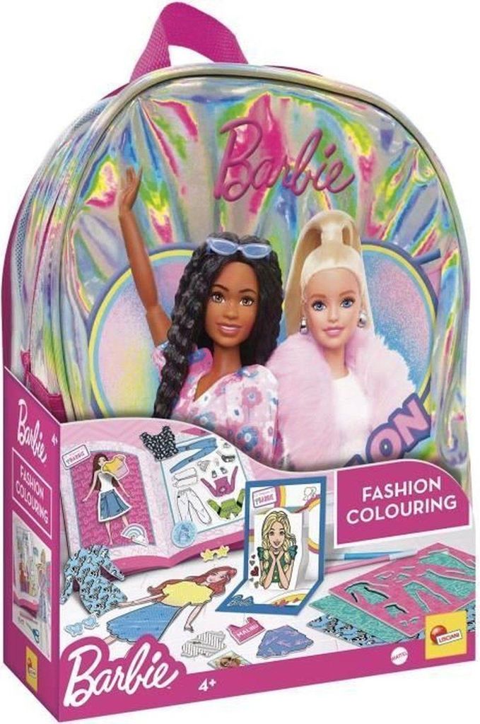 Schulrucksack zeichnen - LISCIANIGIOCHI - Barbie Fashion - Ab 4 Jahren