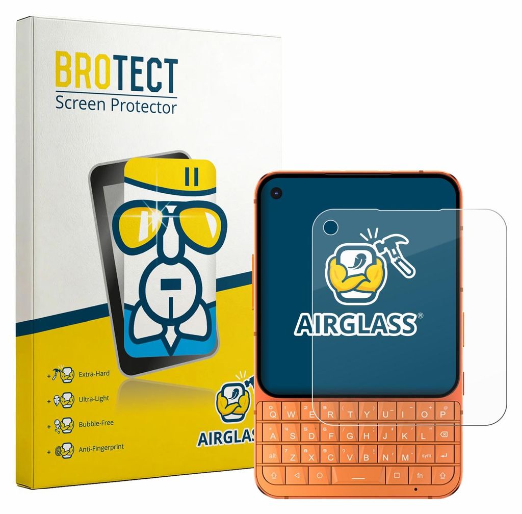BROTECT Schutzglas für Unihertz Titan 2 Elite Pro Schutzfolie Panzer Folie Glas Display Schutz klar