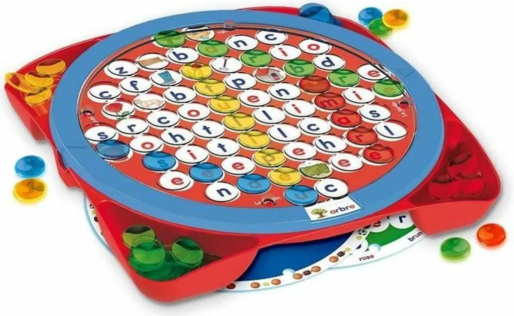 Jeu Mots Mêlés Junior Goliath avec Plateau Rotatif et Grilles