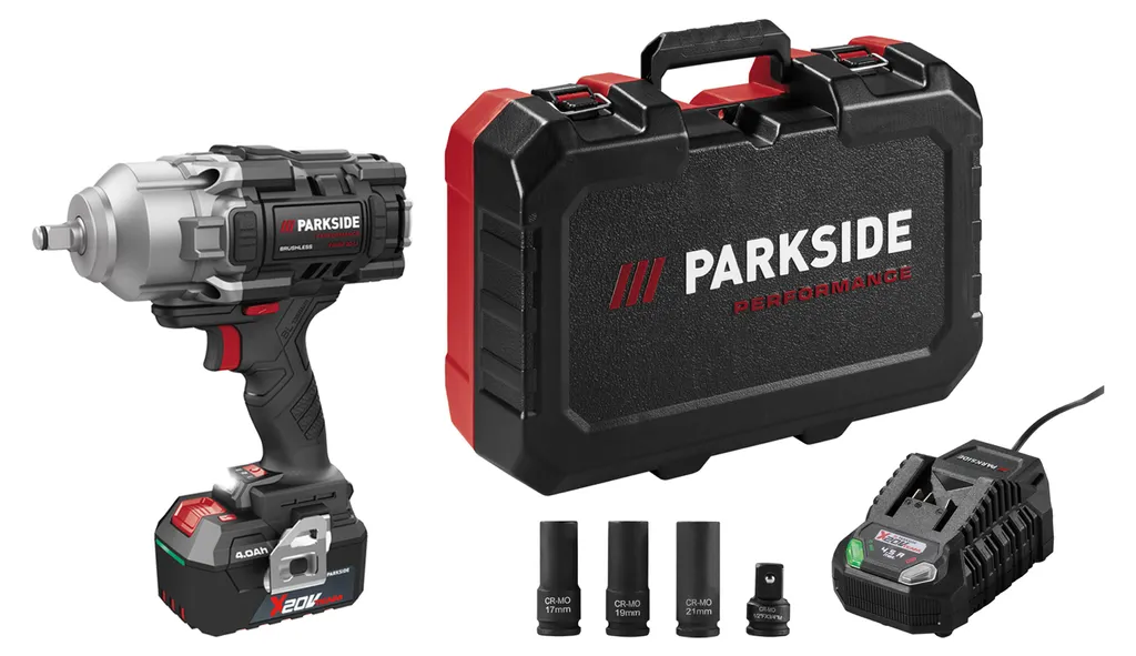 Visseuse à percussion sans fil Parkside Performance PASSP 20-Li C4 20V