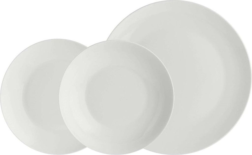 La Porcellana Bianca Essenziale Satz von 12 Tellern NPCP0042TA12C