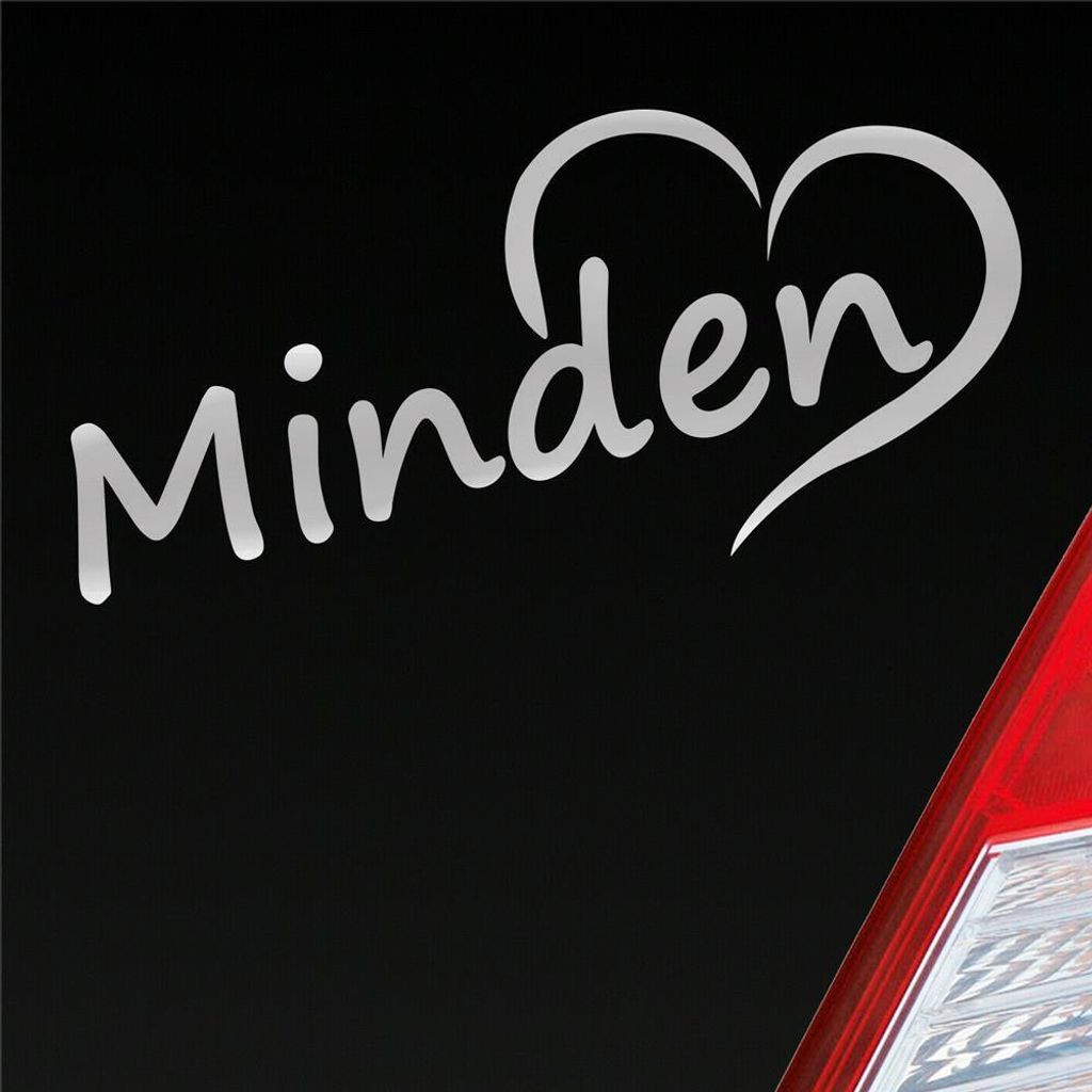Auto Aufkleber Minden Herz Stadt City Liebe Love Heimat Produktbild 