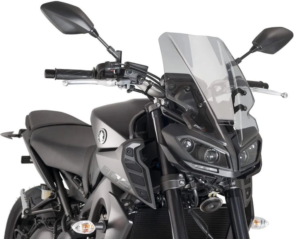 Pare-brise PUIG Touring light smoke haute protection pour Yamaha Naked