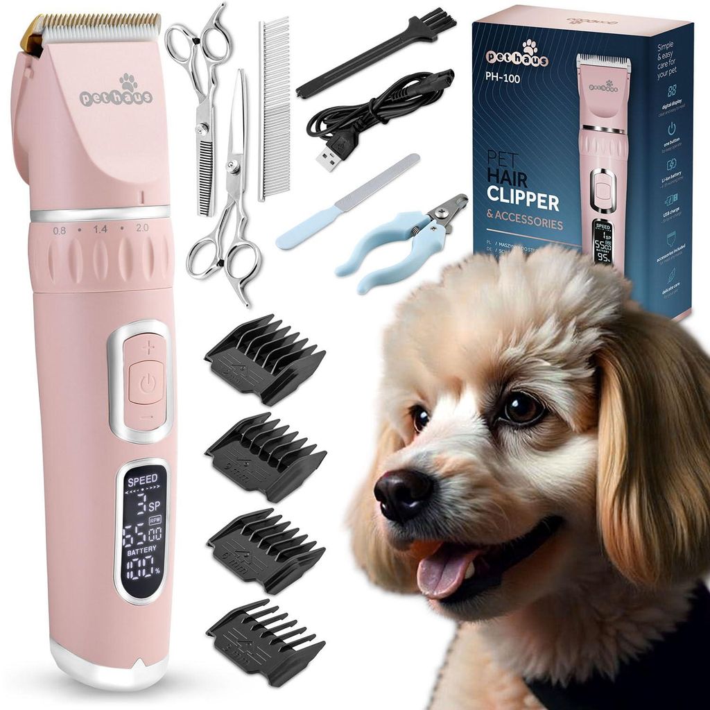 Pethaus PH-100 Schermaschine für Haustiere rosa Produktbild 