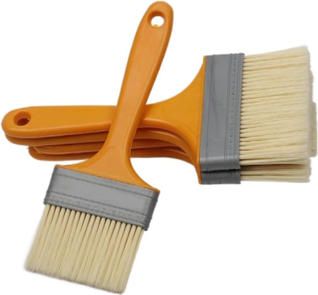 Lazuurpinsel Kunststoff 95 mm & 125 mm - Set von 2 Stück Flachpinsel für Lack, Lasurfarbe und Pigmentmalerei