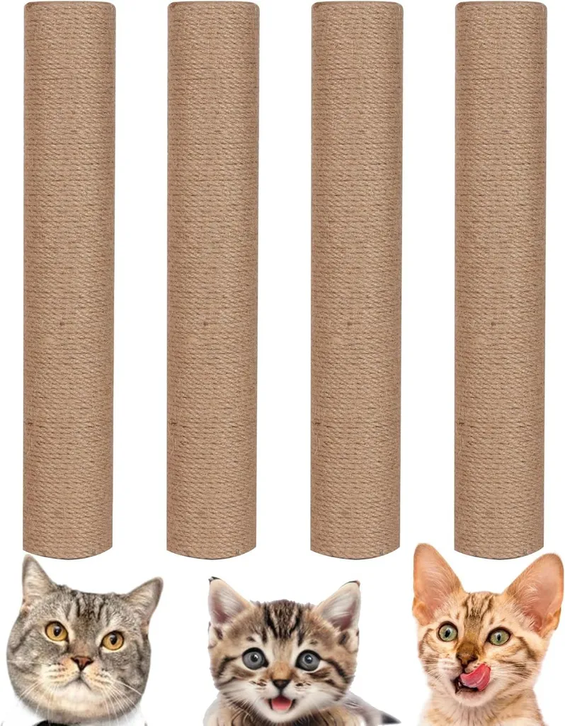 Protégez vos Meubles : Pack de 4 Remplacements Griffes Chat en Sisal - 2