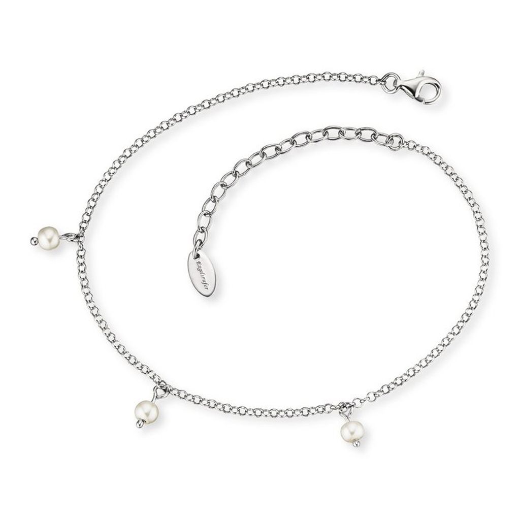Engelsrufer ERF-LILPE Fusskette Damen Süsswasserperle Sterling-Silber